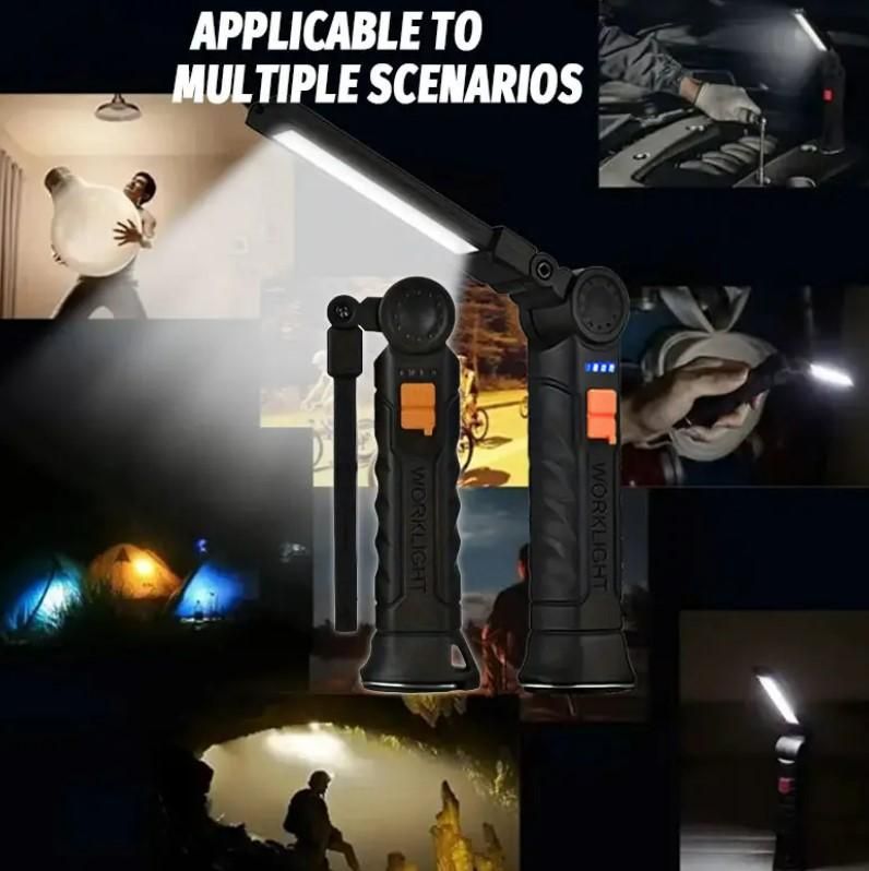 Magnetic LED COB Light – Rechargeable Work Lamp