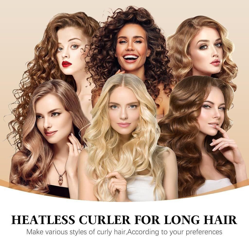 Heatless Curling Rods – Hair Styling Rollers (Pack of 3)