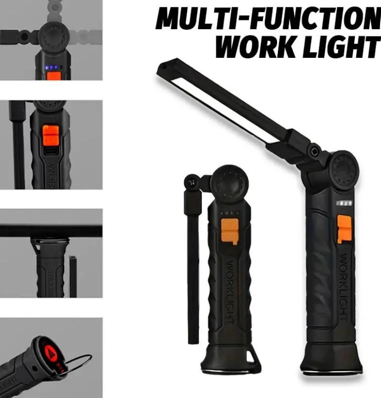 Magnetic LED COB Light – Rechargeable Work Lamp