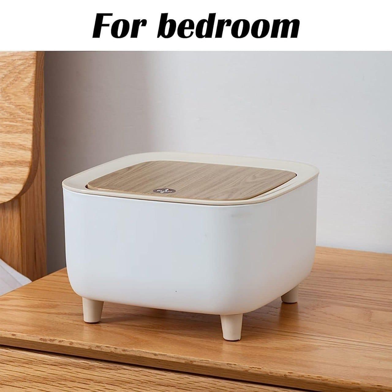 Classy Desktop Push Button Trash Bin – Mini Waste Organizer