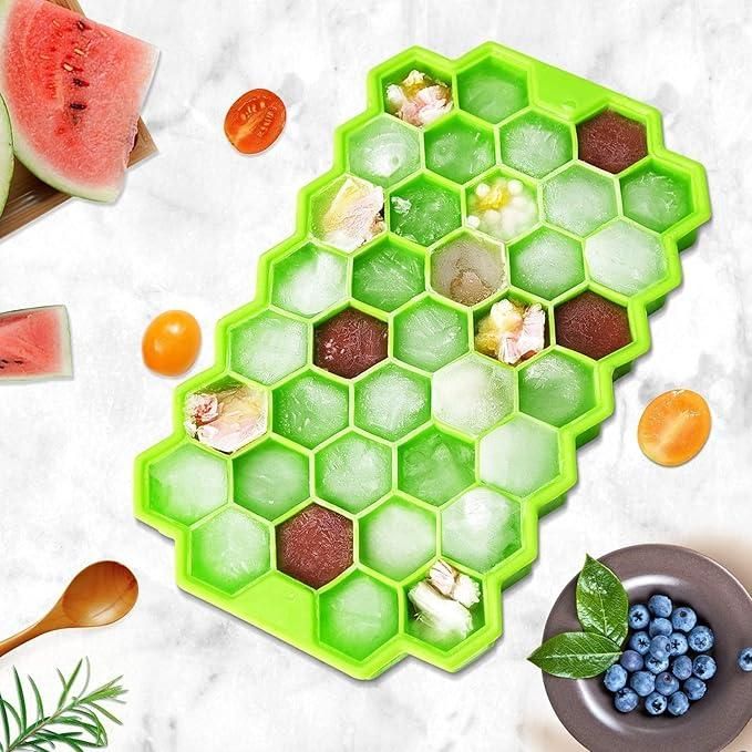 Ice Cube Maker Tray – Flexible Silicone Molds (Pack of 2)