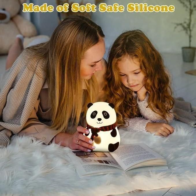 Cute Panda Night Lamp for Kids – LED Bedside Light
