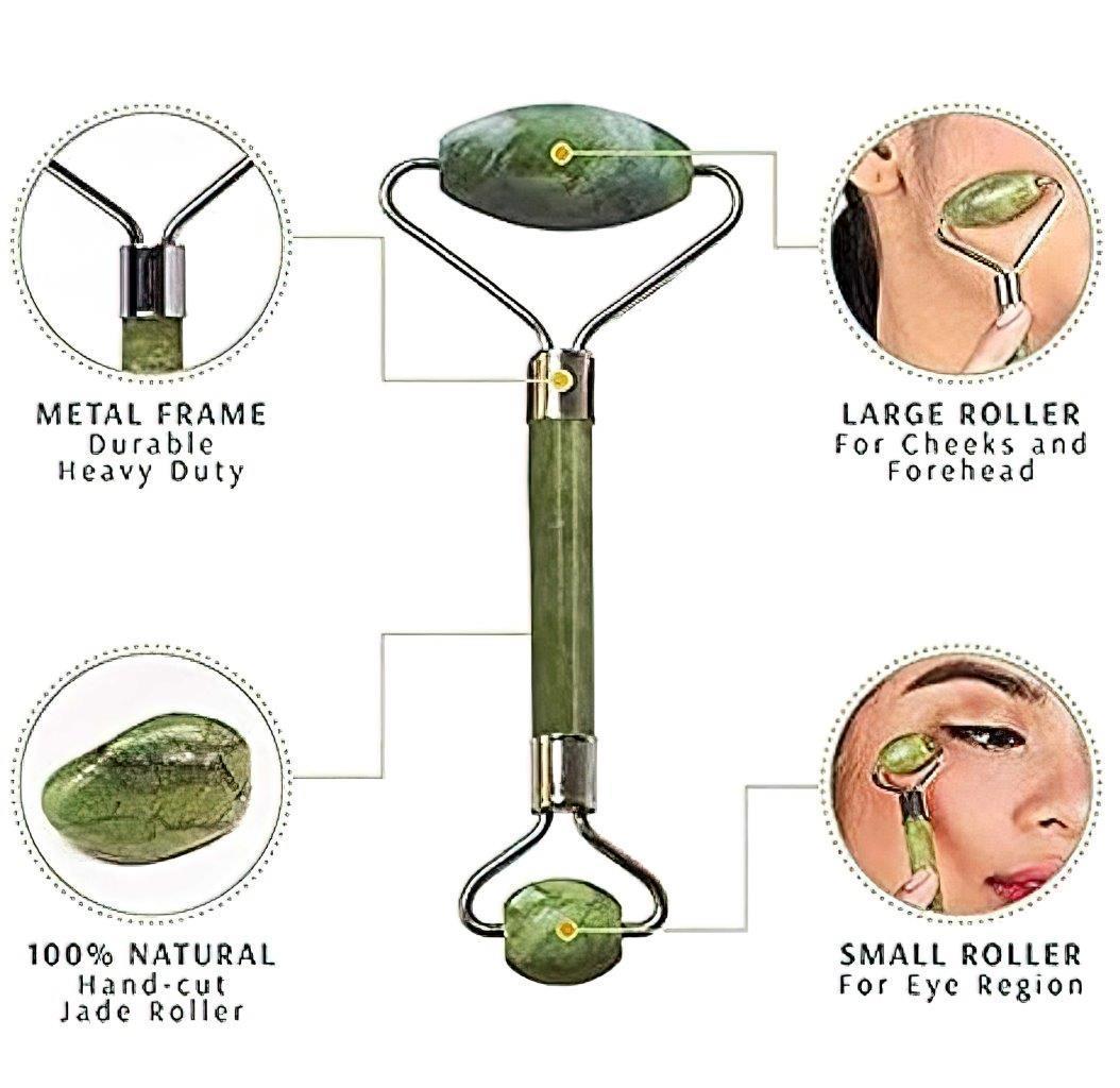 Natural Jade Stone Massage Tool – Face & Body Relaxation