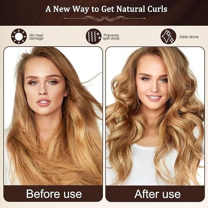 Heatless Curling Rods – Hair Styling Rollers (Pack of 3)