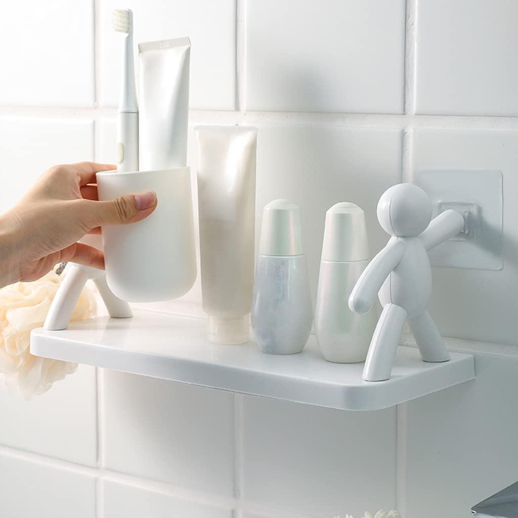 Wall Mounted Bathroom Shelf – Space Saving Storage Rack - Pack of 1
