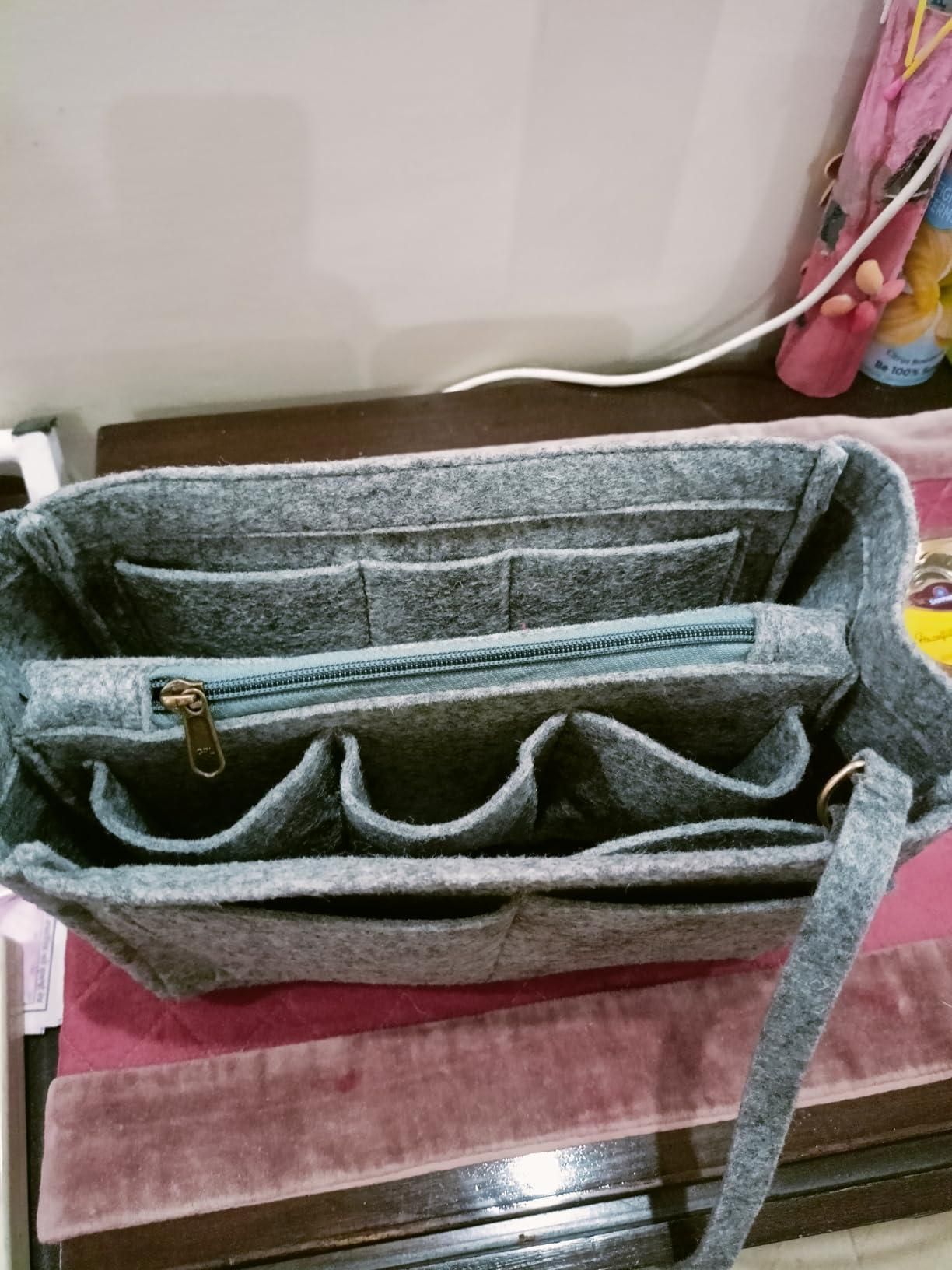 Felt Fabric Purse Organizer – Multi-Pocket Bag Insert