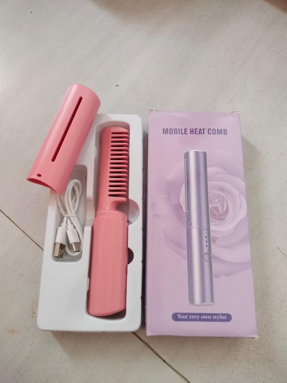Rechargeable Hot Comb – Portable Hair Straightener