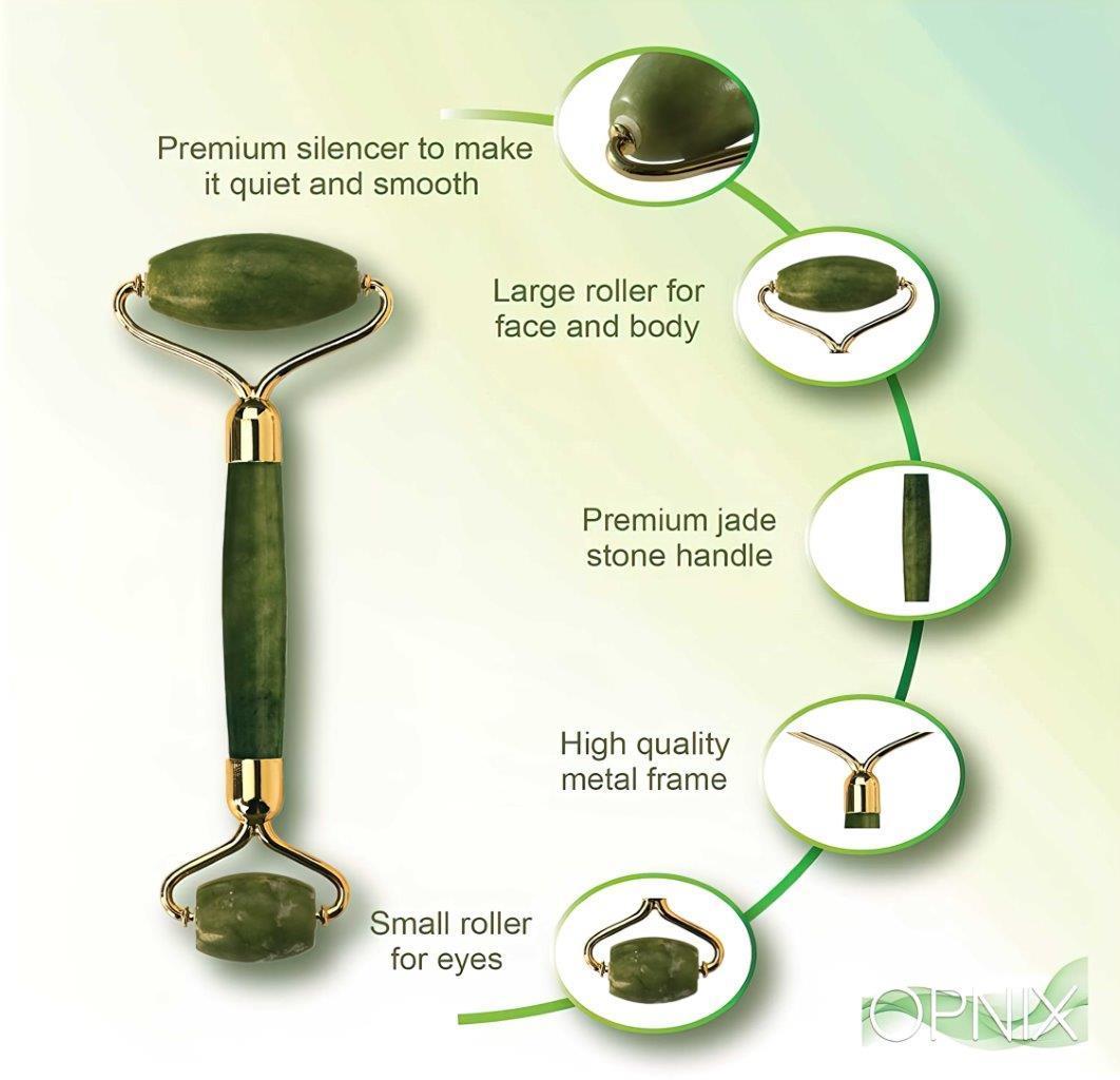 Natural Jade Stone Massage Tool – Face & Body Relaxation