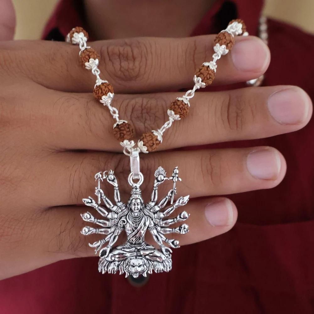 Sitted Shiva Embrace Silver Pendant – Divine Spiritual Jewelry