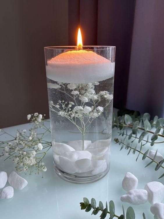 Pearl Soy Wax for Candle Making – 200g with 50 Wicks