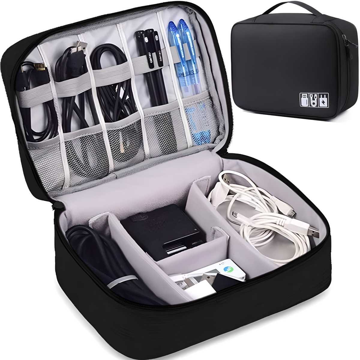 Travel Gadget Organizer Bag – Cables & Accessories Case