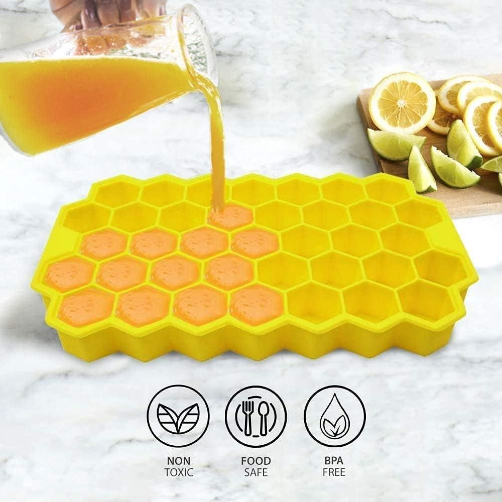 Ice Cube Maker Tray – Flexible Silicone Molds (Pack of 2)