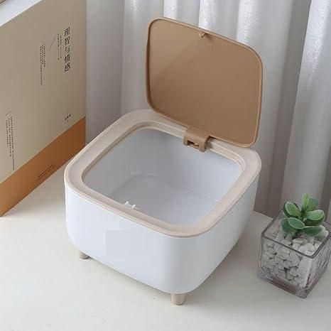 Classy Desktop Push Button Trash Bin – Mini Waste Organizer