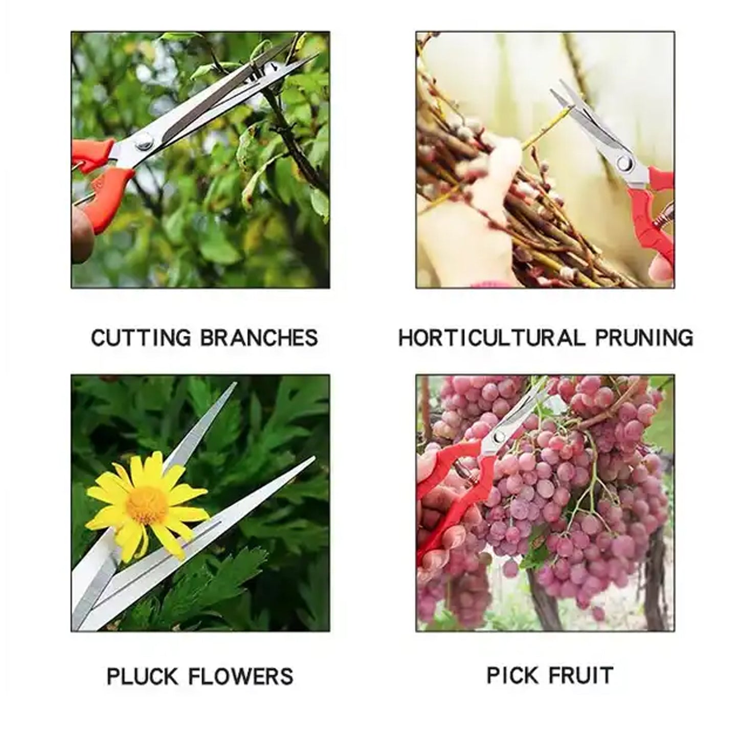 Heavy Duty Stainless Steel Wire Cutter Nonslip Trimming Scissors Durable Not Easy To Wear For Gardening Pruning Of Fruit Trees Flowers And Plants