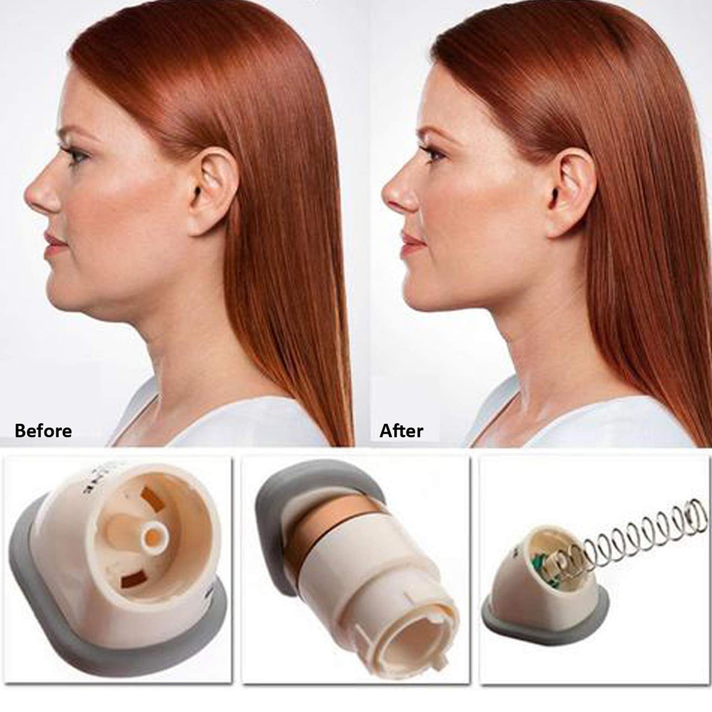 Massager For Men Women Double Chin Up Neckline Slimmer Machine And Jawline Exerciser Tool With Neck Slimming Rubber Chinfat Reducer Exerciser (1 Pc)