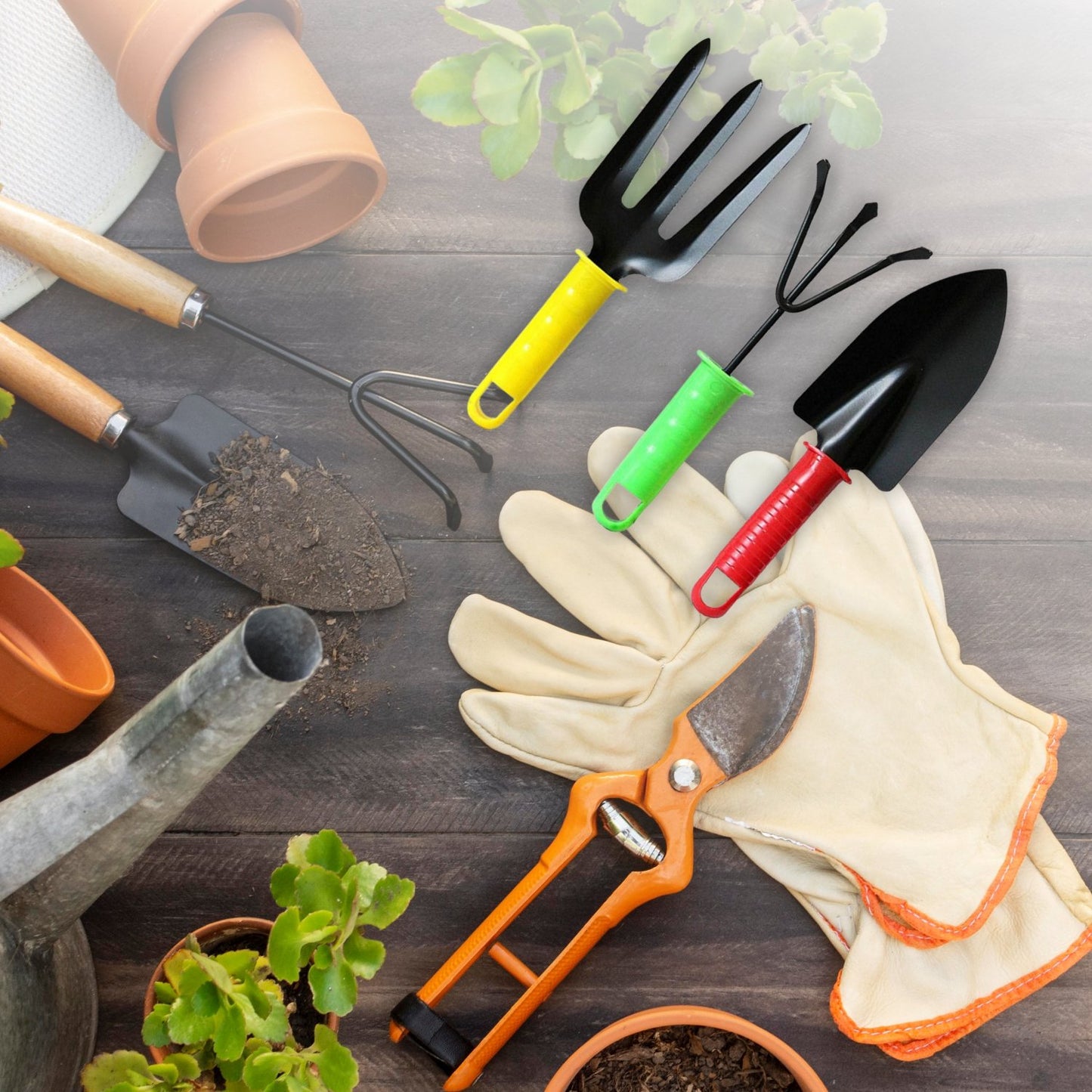 Colorful Garden Tool Set Set Of 3pc