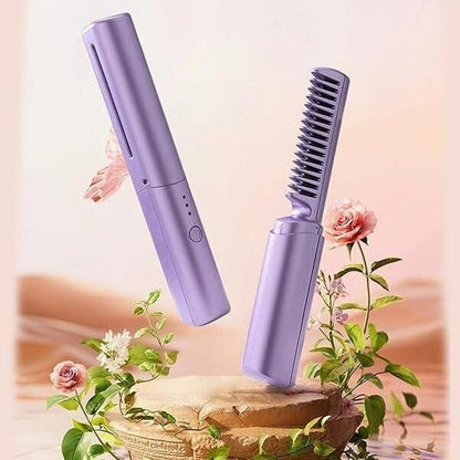 Rechargeable Hot Comb – Portable Hair Straightener