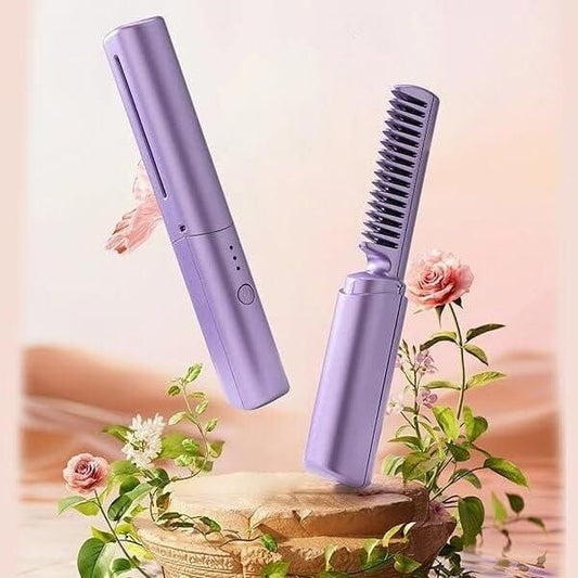Rechargeable Hot Comb – Portable Hair Straightener