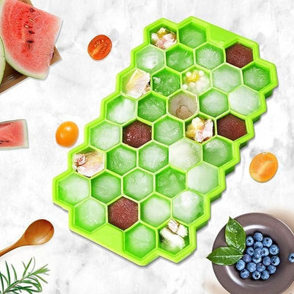 Ice Cube Maker Tray – Flexible Silicone Molds (Pack of 2)