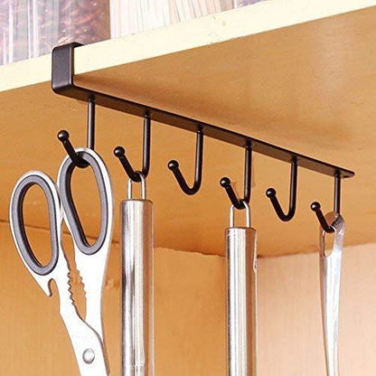 Under Cabinet Cup & Glass Storage Hooks – Kitchen Organizer