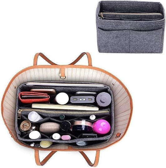 Felt Fabric Purse Organizer – Multi-Pocket Bag Insert