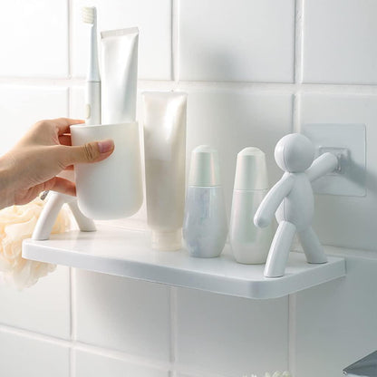 Wall Mounted Bathroom Shelf – Space Saving Storage Rack - Pack of 1