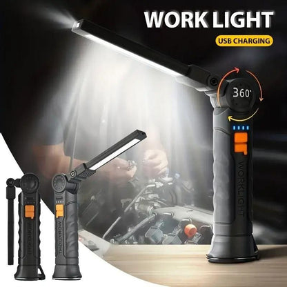 Magnetic LED COB Light – Rechargeable Work Lamp