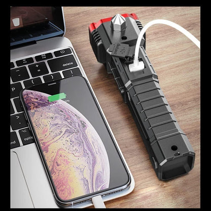 Rechargeable Multifunctional Portable LED Flashlight for Work & Outdoor Use