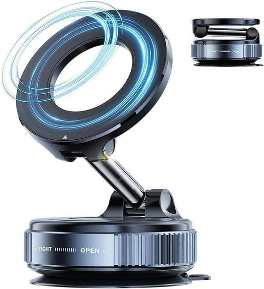 Vacuum Suction Magnetic Phone Bracket – Car Mount Holder
