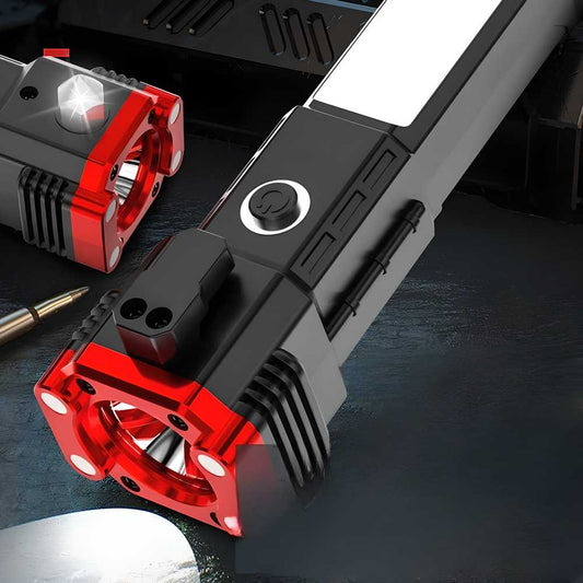 Rechargeable Multifunctional Portable LED Flashlight for Work & Outdoor Use