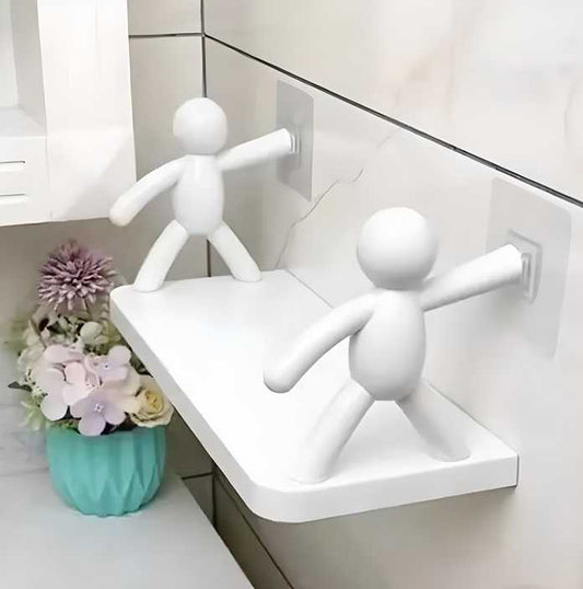 Wall Mounted Bathroom Shelf – Space Saving Storage Rack - Pack of 1