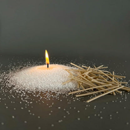 Pearl Soy Wax for Candle Making – 200g with 50 Wicks